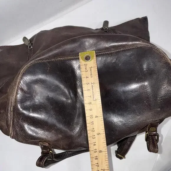 Vintage Beardesign Leather Gorpcore Outdoor Hiking Multifunctional Backpack Bag - Picture 13 of 15